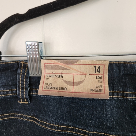 Penningtons Bootcut Jeans DC Dark Wash Stretchy High Waisted Rise Long Tall New - Picture 7 of 14